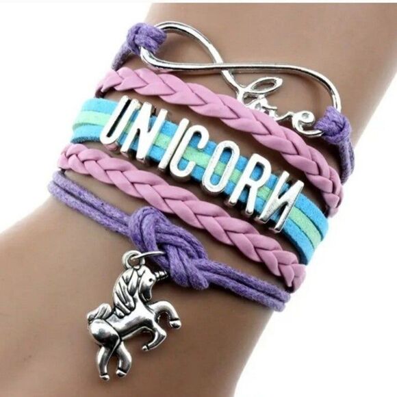 Hand crafted, horse shaped unicorn stackable bracelet - Picture 6 of 6